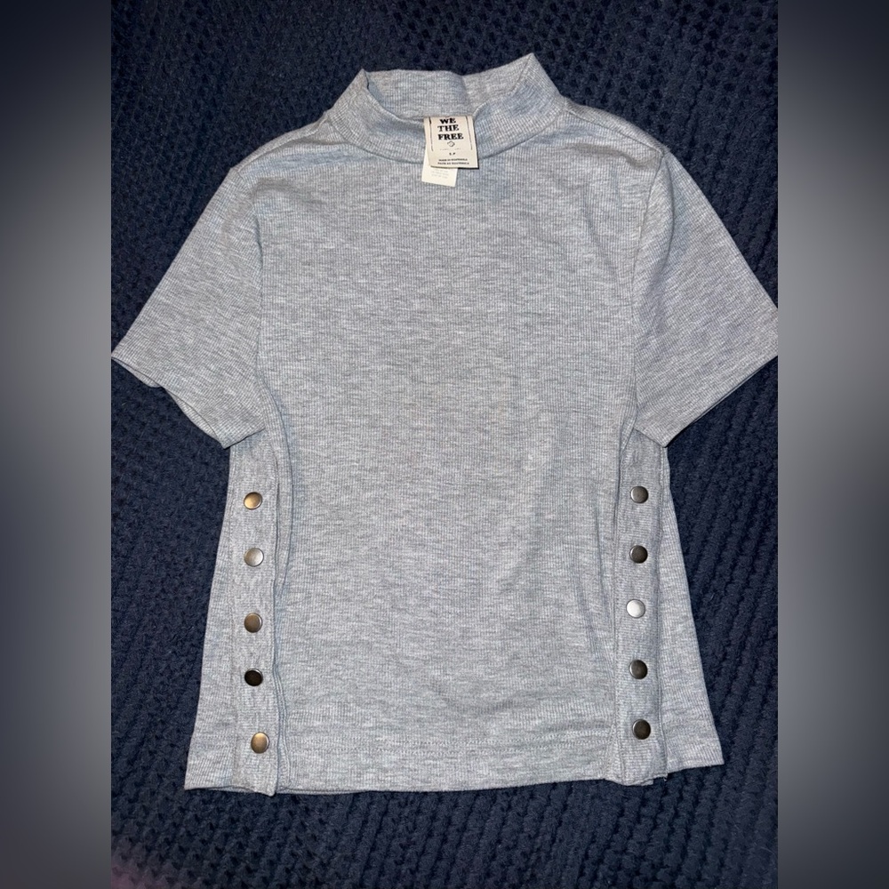 We The Free Heather Gray Top